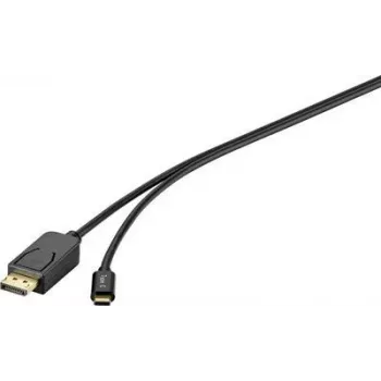 Renkforce RF-4538166 USB-C į DisplayPort adapterio kabelis 1,8 m juodas 4K@60Hz