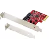 Renkforce RF-4679590 PCIe 2.0 x1 į 2x SATA III RAID valdiklio plokštė, žemo profilio, ASM1061, RAID 0/1/JBOD