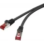 Renkforce RF-4737380 Cat6 S/FTP tinklo kabelis, 1 m, auksuoti RJ-45, pilkas
