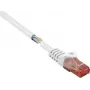 Renkforce RF-5043882 CAT 6 U/UTP tinklo kabelis, RJ45, 3 m, baltas, be halogenų, su fiksatoriaus apsauga