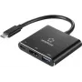 Renkforce RF-5133676 USB-C į HDMI daugiafunkcis adapteris su maitinimo perdavimu ir USB-A, 4K, 20 cm, juodas