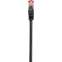 Renkforce RF-5469256 CAT 6 S/FTP tinklo kabelis, RJ45, 2 m, juodas, su apsauga nuo užkliuvimo, auksuoti kontaktai, liepsnai atsparus