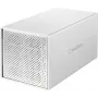 Renkforce RF-5587610 4 skyrių SATA standžiųjų diskų korpusas, 2,5/3,5 colio, USB 3.2 Gen 1, aliuminis, 80 mm ventiliatorius