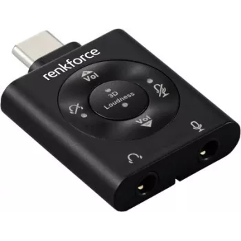 Renkforce RF-6615888 USB-C į 3,5 mm garso adapteris su DAC, skirtas iPad, iPhone, iPod ir USB-C įrenginiams