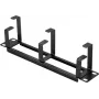 Renkforce RF-7116956 10 inch Tinklo spintos kabelių tvarkymo panelė 1U Juoda