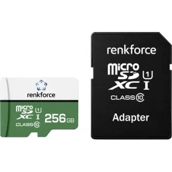 Renkforce RF-mSDC-256GB microSDXC kortelė 256GB Class 10 UHS-I U1 su SD adapteriu RF-7578368