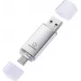 Renkforce RF-USBOS-240 USB atmintinė 128 GB sidabrinė USB-A ir USB-C RF-7577906