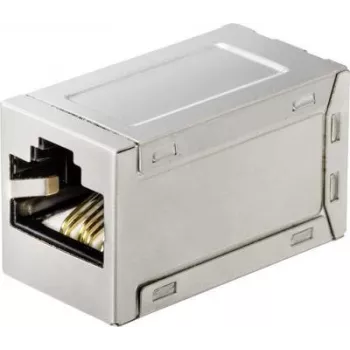 Renkforce RJ45 tinklo adapterio sujungėjas, CAT 6a, ekranuotas, baltas (RF-4562732)