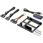 Renkforce SSD rinkinys DH06K dvigubas 2,5 inch į 3,5 inch diskų tvirtinimo rėmas, metalinis, juodas