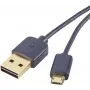 Renkforce USB 2.0 A į Micro-B apverčiamas kabelis 1 m juodas
