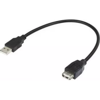 Renkforce USB 2.0 lankstus prailginimo kabelis 0,16 m juodas 1333151