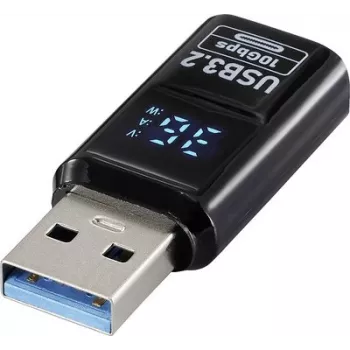 Renkforce USB 3.2 Gen 2 adapteris, USB-A vyriškas į USB-A moterišką, 10 Gbps, juodas RF-6826676