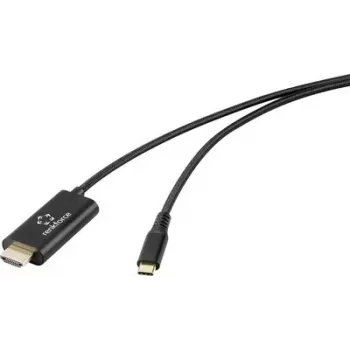 Renkforce USB-C į HDMI adapterio kabelis 2m juodas 4K@60Hz RF-7116130