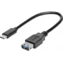 renkforce USB-C į USB 3.0 A adapterio kabelis su OTG, 0,15 m, juodas, auksuoti kontaktai
