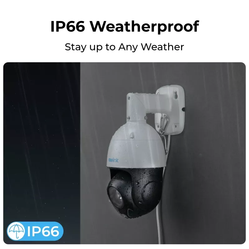 Reolink Smart 4K PoE PTZ Apsaugos Kamera su 16X Optiniu Priartinimu, Automatiniu Sekimu, IP66, 256GB Micro SD