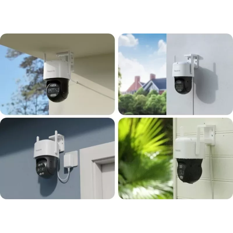 Reolink TrackMix Series W760 4K PTZ Wi-Fi 6 dviejų objektyvų apsaugos kamera