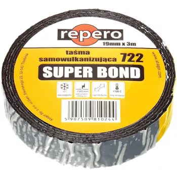 REPERO 722E Super Bond savaiminės vulkanizacijos juosta 19 mm x 3 m juoda