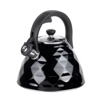 RESTO Whistling Kettle 3L Nerūdijantis Plienas Sidabrinis/Juodas 90610