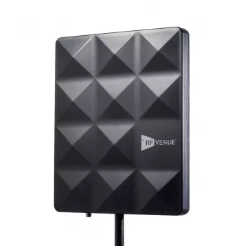 RF Venue CP-STAGE atspari oro sąlygoms cirkuliariai poliarizuota kryptinė antena, 470-698 MHz, BNC, juoda