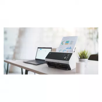 Ricoh fi-8150 dvipusis dokumentų skaitytuvas su 100 lapų ADF, 50 ppm/100 ipm, USB 3.2 ir Gigabit Ethernet, 600 dpi, Clear Image Capture