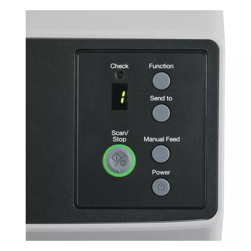 Ricoh fi-8150 dvipusis dokumentų skaitytuvas su 100 lapų ADF, 50 ppm/100 ipm, USB 3.2 ir Gigabit Ethernet, 600 dpi, Clear Image Capture