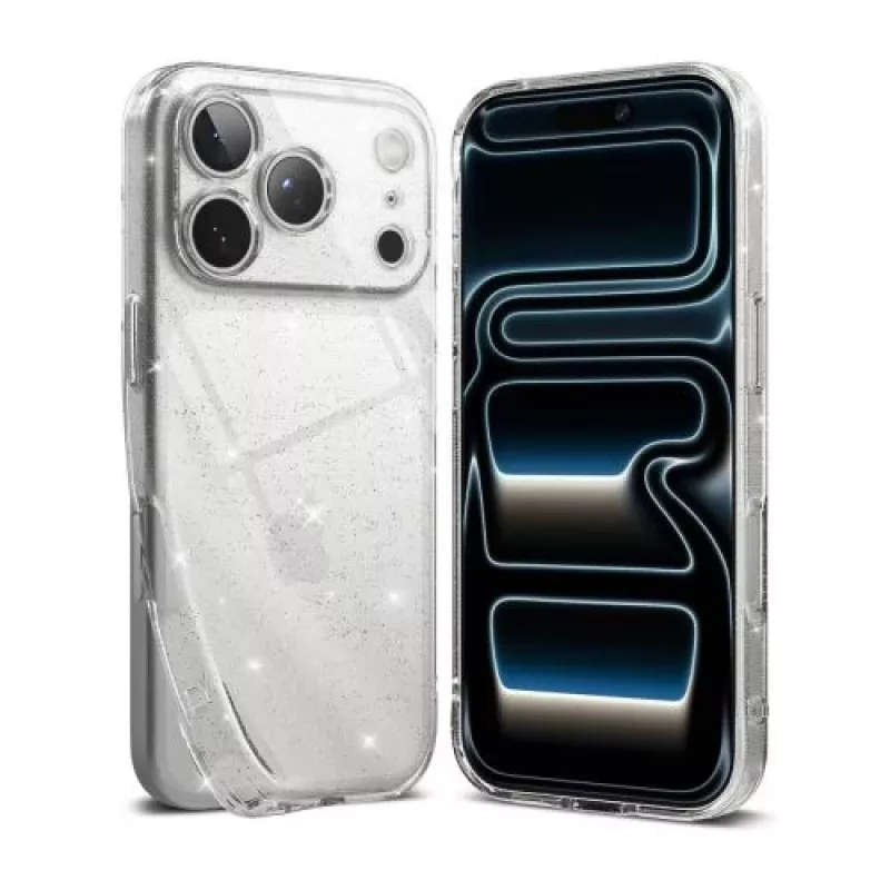 Ringke Air Glitter Clear Case, skirtas Apple iPhone 17 Pro