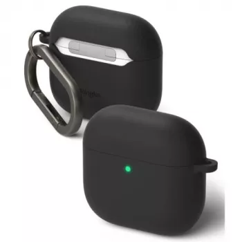 Ringke AirPods 4 dėklas Silikoninis Juodas