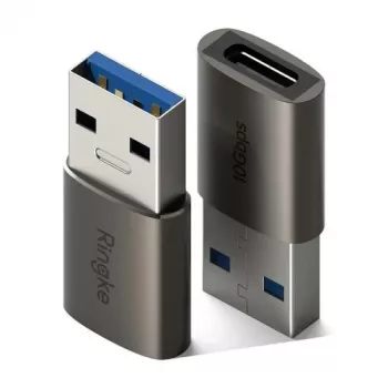 Ringke Converter USB Male į Type-C Female (2 vnt.) Gunmetal