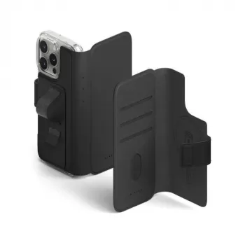 Ringke iPhone 16 Pro/16 Dėklas Folio Grip Wallet Magnetinis Juodas