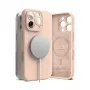 Ringke iPhone 16 Pro Max Case Silicone Magnetic Pink Sand