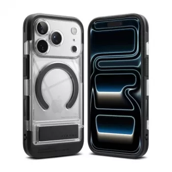 Ringke iPhone 17 Pro Dėklas UX Magnetic Skaidrus