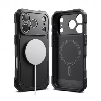 Ringke iPhone 17 Pro Max Dėklas Rugged Gear Magnetinis Juodas