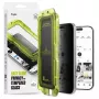 Ringke iPhone 17 Pro Screen Protector Premium Easy Slide Privacy Tempered Glass 9H su montavimo šablonu (2 vnt.) Skaidrus