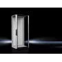 Rittal 5327.190 Laisvai stovintis 42U serverių spintos korpusas IP55, 800x1000x2000 mm, juodas/pilkas, grūdinto stiklo durelės