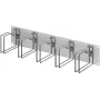 RITTAL 7996.626 19 colių 2U kabelių tvarkymo skydas su 5 metaliniais kreipiamaisiais laikikliais 120x60 mm, šviesiai pilkas RAL 7035