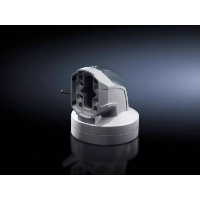 Rittal 90° kampinė jungtis System 60 atraminės rankos sujungimui Ø 130 mm - CP 6206.380, lieto aliuminio/cinko, plastiko