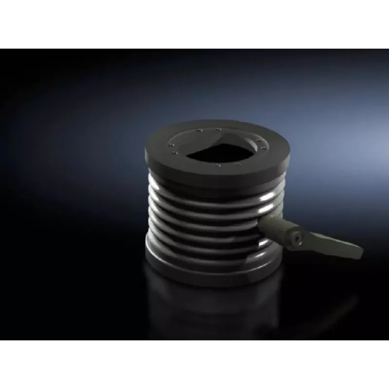 Rittal CP pakreipimo adapteris ±45° sujungimui su atraminiu stulpu Ø 130 mm, lieto aliuminio, grafito pilkos spalvos RAL 7024 6206.420