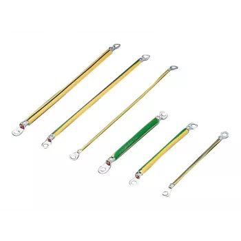 Rittal SZ įžeminimo juosta, 6 mm², 200 mm, M6 žiediniai gnybtai, 10 vnt. pakuotė 2569.000