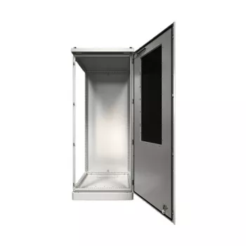 Rittal Toptec Outdoor Enclosure CS 9781866 - 800x1600x600mm, IP55, IK10, Aliuminis, RAL 7035
