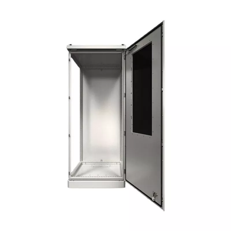 Rittal Toptec Outdoor Enclosure CS 9781866 - 800x1600x600mm, IP55, IK10, Aliuminis, RAL 7035