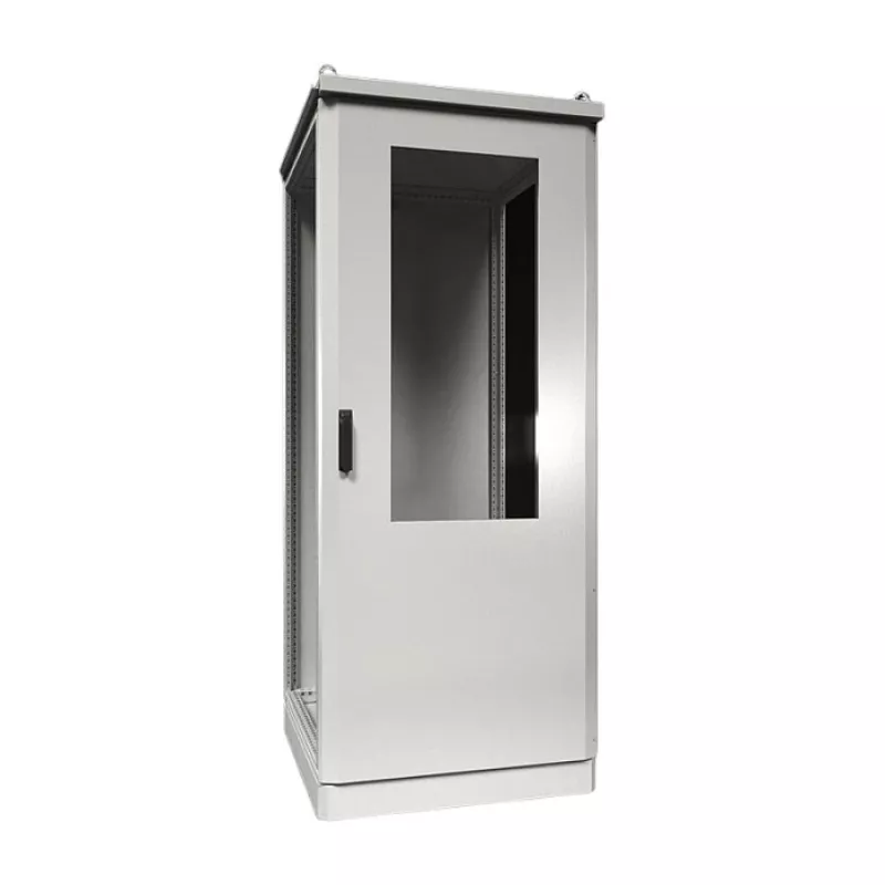 Rittal Toptec Outdoor Enclosure CS 9781866 - 800x1600x600mm, IP55, IK10, Aliuminis, RAL 7035