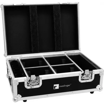 ROADINGER Flight Case 4x AKKU TL-3 Trusslight QuickDMX su integruotu įkrovimu 31005126
