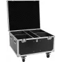 Roadinger Flight Case 4x THA-100F MK3 su ratukais juodas 885x780x620 mm 100 kg