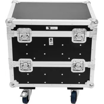 ROADINGER Flight Case 8x Eurolite IP PIX Strobe RGB CW+WW su ratukais 64x46,5x56,5cm