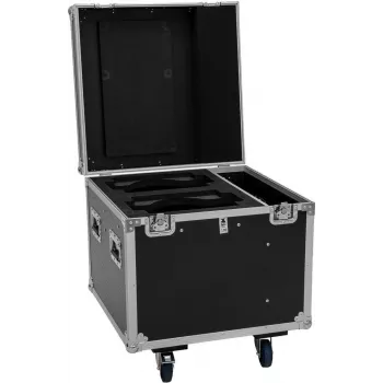 ROADINGER Flightcase PRO 2x IP TMH-W285 su ratukais juodas 100 kg keliamoji galia