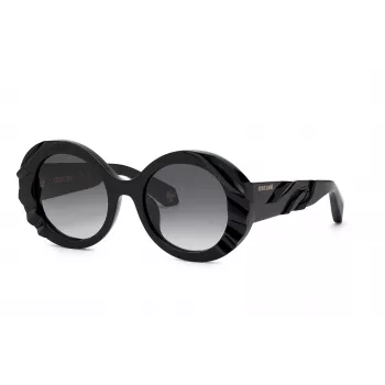 Roberto Cavalli unisex akiniai nuo saulės SRC010V520700 juodi/pilki 52 mm