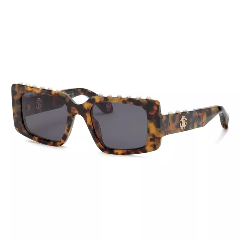 Roberto Cavalli Women's Butterfly Sunglasses SRC039S510778 Brown Havana