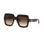 Roberto Cavalli moteriški akiniai nuo saulės SRC108-5204BL Cat Eye, mėlyni Havana rėmeliai, gradientiniai mėlyni lęšiai, 52 mm