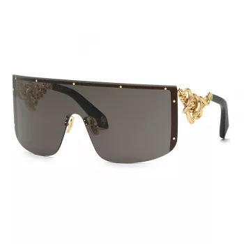 Roberto Cavalli Women's Sunglasses SRC015M990300 Oversized Full-Rim Plastic