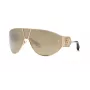 Roberto Cavalli moteriški akiniai nuo saulės SRC093-76300G 76 mm gradientiniai pilki stiklai juodas rėmelis